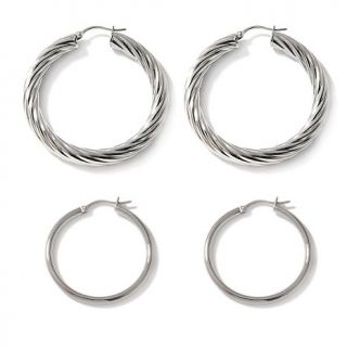  steel set of 2 hoop earrings note customer pick rating 43 $ 19 95 s