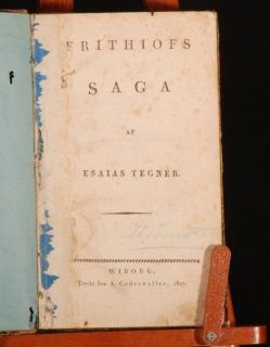 1827 Frithiofs Saga by Esaias Tegner