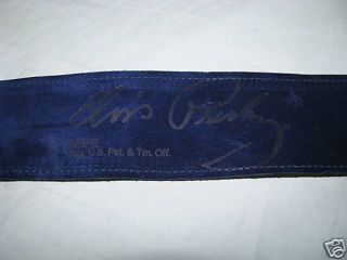 NEW Elvis Presley Signature suede guitar strap BLUE SUEDE   Perris