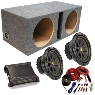 Kicker Car Audio Single 12 Comp C12 Ported Speaker Sub Box Enclosure