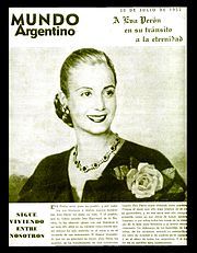 Ejemplar de la revista Mundo Argentino del 10 de julio de 1952 en