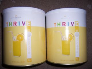lb Cans of Thrive Orange Drink Mix Emergenc Food Storage