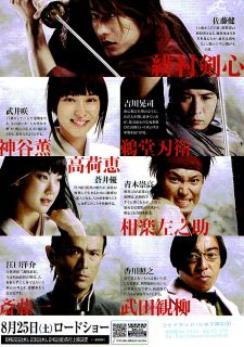 RUROUNI KENSHIN Chirashi mini poster AD Flyer(D24