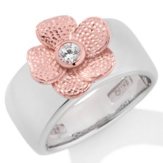 Absolute LAURA M. .1ct Absolute™ Textured Flower Band Ring