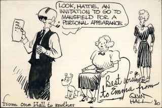 Maurice Hall 39 Original Comic Art Pen Ink Illustration Drawing