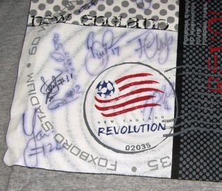 14 Players Autographed New England Revolution Soccer MLS Shirt Auto