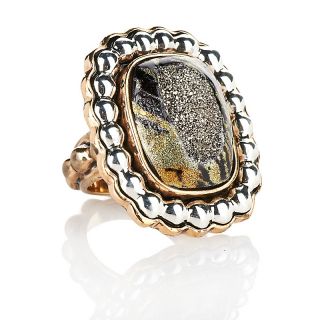 Statements by Amy Kahn Russell 2 Tone Bronze Drusy Ring