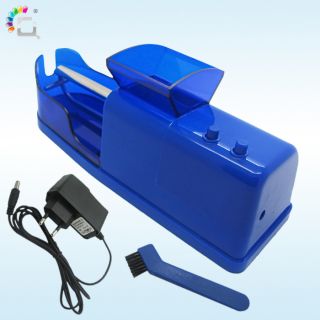 Blue Electric Cigarette Tobacco Rolling Roller Injector Auto Maker