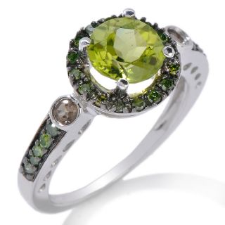  and green diamond sterling silver round ring rating 61 $ 99 90 or