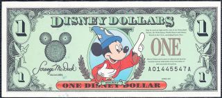You are bidding on a MINT series 1997 Disneyland ONE Dollar