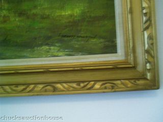 Everett Woodson Original Framed Signed Oil Painting Free s H Insurance