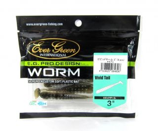 evergreen soft lure vivid tail 3 inches 14 maker evergreen model
