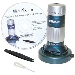 Carson Optical zPix 200 The 26x   130 x Zoom Digital Microscope