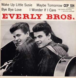Everly Brothers EP Picture Cover Only Wake Up Little Susie Bye Bye