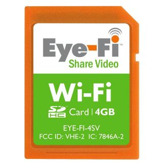 Eye Fi 4GB Share Video SDHC Wireless Flash Memory Card