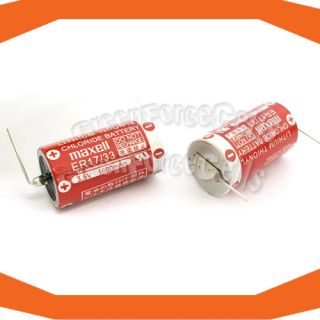 Maxell Lithium Thionyl Chloride Battery 2 Pin ER17 33
