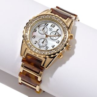 Starlet Jewelry by Hot in Hollywood® Crystal Bezel Bracelet Watch at