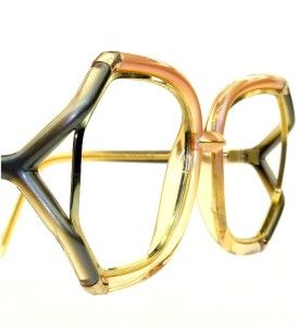  France Pink Frost Charcoal Gray Vintage Sunglass Eyeglass Frame