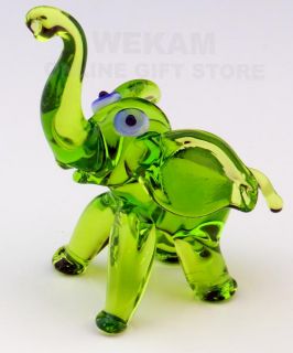 Art Blown Glass Murano Art Figurine Elephant 6248