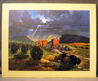 Lot of 6 Beautiful 11 x 14 inch Lloyd Harting Prints Early West