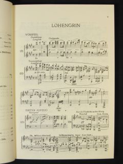 Lohengrin The Entire Opera Sheet Music Piano Vocal Score Kalmus