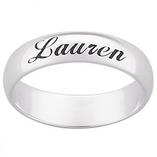 106 9599 sterling silver engravable band ring rating be the first to