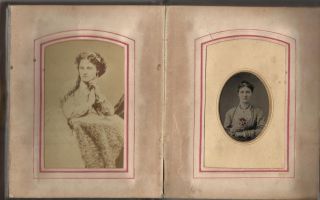 Tintype & CDV Album Johnson / Tarrand /Gruman 1876 Tobacco leaves / Ky