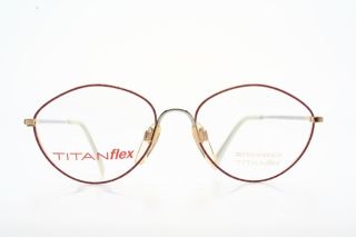 Eschenbach Titan Flex Light Red Eyeglasses Germany K30K