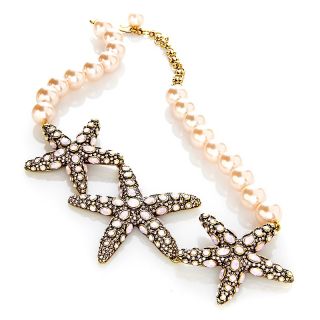 Heidi Daus Sea ing Stars Simulated Pearl Station Necklace