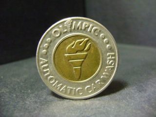 olympic automatic car wash token 28mm lot c11c