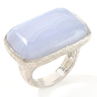 Jewelry Rings Gemstone Rarities Carol Brodie East/West Blue Lace