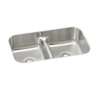 Elkay EAQDUH3118 Undermount Kitchen Sink Gourmet Stainless Steel