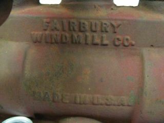 Rare Antique Fairbury Windmill Co. Steam Engine Water Wagon Transfer