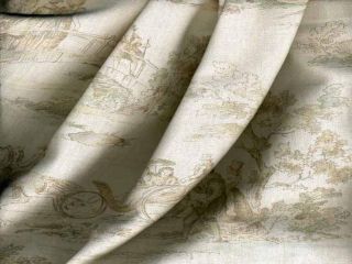 cream beige fairdale toile drapery upholstery fabric