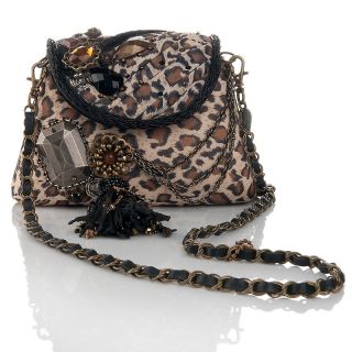 127 380 mary frances mary frances leopard print beaded bag rating 5 $
