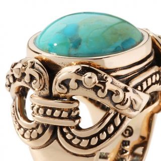 studio barse turquoise bronze knotted ring d 00010101000000~118491