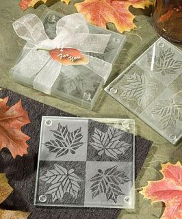 100 Fall Themed Coaster 100 Sets of 2 Wedding Favors