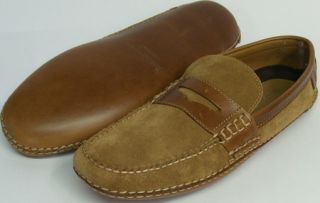 Ernest Hemingway Mens Slippers 1 Leather Suede Sz 12 New