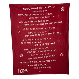 Lyric Culture All You Need Is Love Blanket