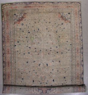 10x24 Antique 1900 Indian Oriental Hand Knotted Wool Area Rug Carpet