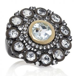 Jewelry Rings Gemstone Rarities Carol Brodie 2 Tone White Topaz