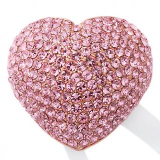 Mariah Carey Heart Shaped Pavé Crystal Logo Ring