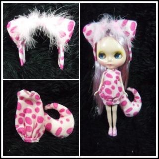 Blythe Doll Basaak Outfit Handmade Clothing Fancy Animal Costume Set 4