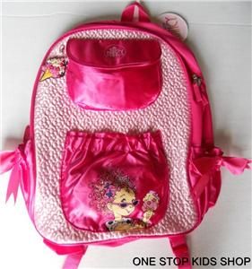 FANCY NANCY Girls School Bag Satin BACKPACK Tote Pouch Purse
