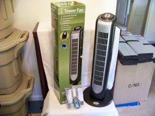 Holmes Tower Fan 36 Remote Control Oscillating Air Mover 3sp 8 Hour