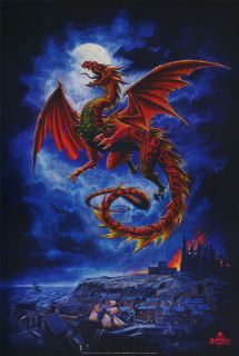 Poster Fantasy Dragon Alchemy Gothic  24 069 RW10 K