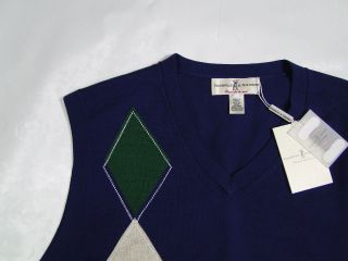 Fairway Greene Golf Sweater Vest Mens Large L Argyle