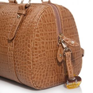 Barr and Barr Croco Embossed Calfskin Leather Satchel