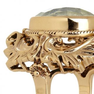 Nicky Butler Gem Solitaire Bronze Seal Design Ring