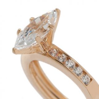Absolute 2.63ct Absolute™ Marquise and Round Channel Set 2pc Ring